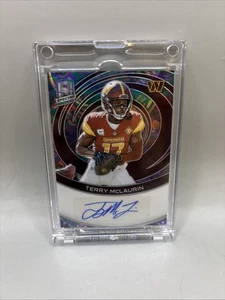 2023 Spectra Terry McLaurin Psychedelic Commanders 🔥 Autograph /5 - Picture 1 of 10