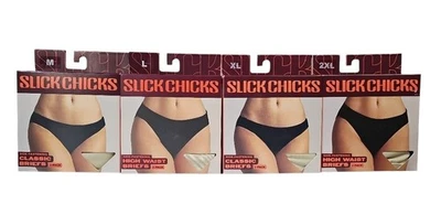 Slick Chicks Side-Fastening Classic/High Waist Brief Pantys (2-pack) (Med-2XL) - Image 1 of 4