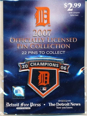 DETROIT TIGERS 2007 COLECCIÓN DE PRENDEDORES CON LICENCIA OFICIAL CAMPEONES 2006 Foto 1 de 2