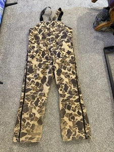 Vintage Walls Blizzard Pruf Insulated Bib Overalls Men L 38-40” Duck Camo USA - Picture 1 of 5