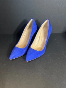 J.CREW ELSIE SUEDE PUMPS, A4969, SIZE 7. TIDE WATER - Picture 1 of 8