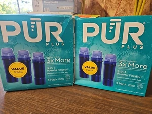 2-Pack PUR PLUS 3-in-1 Water Pitcher Replacement Filter 3 Pack (CRF-950Z) Sealed - Picture 1 of 5
