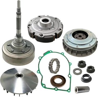 Conjunto de kit de zapatos de embrague húmedo para Yamaha Grizzly Rhino 660 y polea primaria Foto 1 de 4