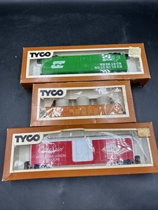 Lote de Coches de Carga Vintage Tyco Escala Ho Burlington, Old Spice & Piggyback Boxes - Imagen 1 de 10