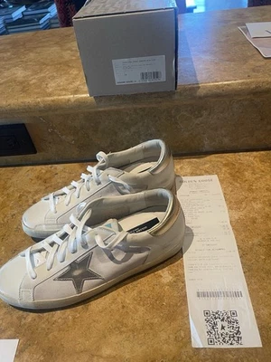 Golden Goose Women Superstar Size 39 White/Gold/Silver Worn Once Box,bag,Receipt - Image 1 of 4