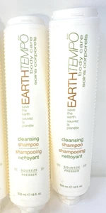 EarthTempo Body Care Cleansing Hair SHAMPOO Gilchrist Soames 18 fl.oz LOT TWO! - Picture 1 of 2
