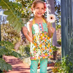 Matilda Jane "You're a Peach" Floral Halter Tunic – Size 12 - Picture 1 of 9