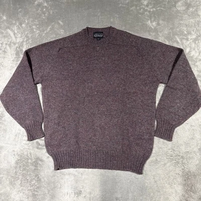 Vintage Lands End Sweater Men L Shetland Wool Made in Scotland Crewneck - Image 1 of 4