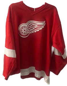 Detroit Red Wings leeres Hockey Trikot von CCM, Herren XL, Polyester, rot weiß - Bild 1 von 10