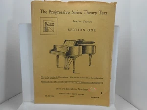THE PROGRESSIVE SERIES PIANO THEORY TEXT Junior Course SECTION ONE MATERIALS - Picture 1 of 2