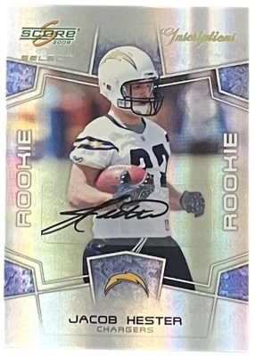 2008 Score Select Inscriptions #382 Jacob Hester RC Auto Chargers /500 - Image 1 of 2