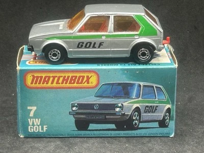 Matchbox Superfast MB7 VW Golf *HTF TAN Interior with *RARE* Type L Box - Image 1 of 4