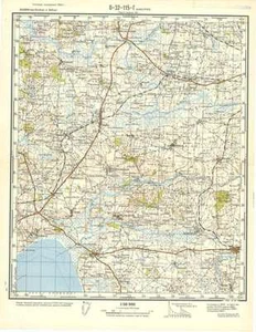 Mapa topográfico militar soviético ruso - AALESTRUP (Dinamarca), 1:50 000, edición 1961 - Imagen 1 de 4