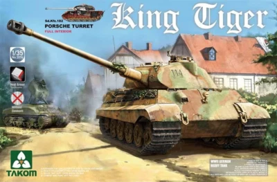 Takom 2074S - WW11 Tedesco Pesante King Tiger Serbatoio 1/35 Scala Plastica Kit - Immagine 1 di 4