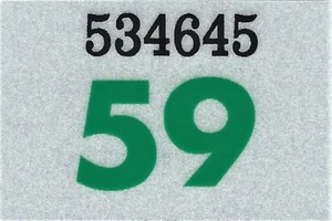 Calcomanía de vinilo WASHINGTON 1959 - placa de matrícula de coche/pasajero etiqueta de regulación - nueva - Imagen 1 de 3