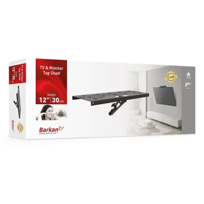 BARKAN E812 TV & Monitor Top Shelf, TV Topper Storage and Organizer Bracket - Imagem 1 de 4
