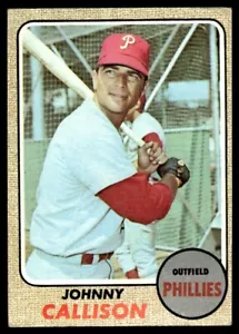 1968 TOPPS JOHNNY CALLISON PHILADELPHIA PHILLIES #415 - Picture 1 of 2