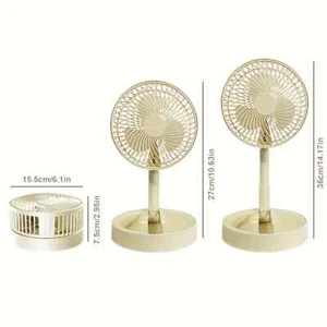 Ventilador Plegable Portátil Ultra Silencioso con 360° Envolvente - Alimentado por USB - Imagen 1 de 4