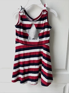 The Children's Place Girl 3T Sleeveless Tank Dress - Star & Stripes - Picture 1 of 4