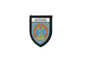 Patch printed embroidery travel souvenir shield city flag astana kazakhstan - Bild 1 von 1