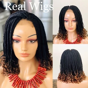 Braided curly wig.Two-tone Ombré Wig.Ready to ship. - Picture 1 of 11