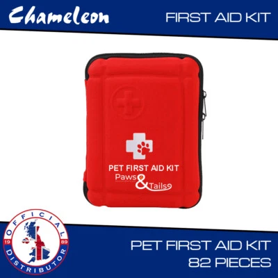 PAWSANDTAILS.PET PET DOG FIRST AID KIT MEDICAL EMERGENCY HOME TRAVEL CAR 1ST AID BAG 82 PIECE