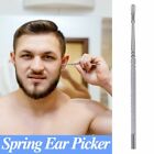 Stick Stainless Steel Ear Wax Remove Tool Wax Remover Curette Spring Ear Picker