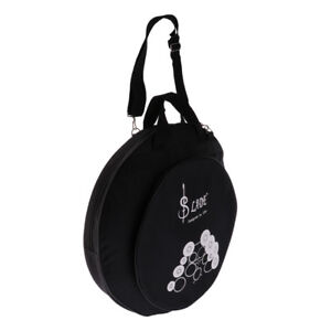 Drum Hi-hat Cymbal Gig Bag Shoulder/Carry Bag Organiser Black Exquisite