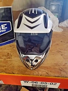 POLARIS Snowmobile Helmet BLACK/WHITE/GRAY M - Picture 1 of 5