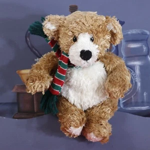 GUND Winter FLEMING Jr. 88702 8" plush BEAR w/ striped scarf HTF - EXC! (X9) - Bild 1 von 5