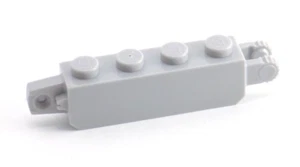 8 LEGO Light Bluish Grey Hinge Brick 1 x 4 Locking Double (30387) - (8 Pieces) - Picture 1 of 1