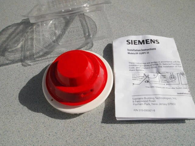 Siemens Fp11 Fire Alarm FirePrint Smoke Detector
