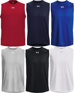 Under Armour Men’s Team Tech Sleeveless Tee - 1376840 - FREE SHIPPING - Picture 1 of 7