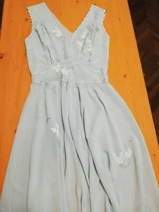 Camicia Da Notte Per Sposa pura seta 100% Interamente Ricamata A Mano - Foto 1 di 12