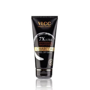 VLCC 7X Ultra Whitening And Brightening Charcoal Peel Off Mask 100g - Picture 1 of 8