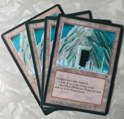 MTG - DWARVEN RUINS  (x4) - Magic the Gathering, Fallen Empires - Image 1 of 2