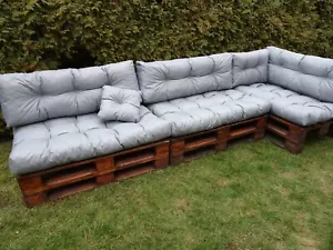 Palettenkissen Palettenauflage GRAU 120 x 60 Palettensofa Euro PRODUZENT - Bild 1 von 12