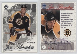 2001-02 Pacific Private Stock Silver /108 Joe Thornton #7