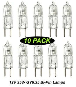 10 x 12V 35W GY6.35 Halogen Warm White Globes Bulbs Lamps Bi-Pin Low Voltage - Picture 1 of 2