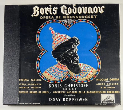 Godounov Moussorgsky Christoff Dobrowen BOX 4 LP 33 RPM LVDSM FALP 184 à 187 - Photo 1/4