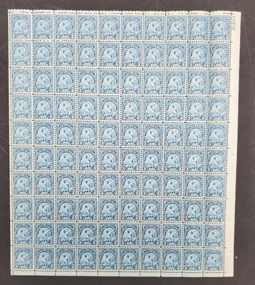 US Stamp #719 5c Olympic Games 1932 Issue Full Pane of 100, F-VF NH CV $400 - Image 1 of 2