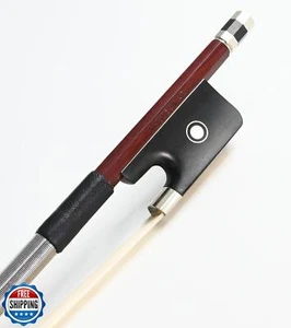 Brazilwood Ottagonale Bastone Forma Viola Arco 4/4 Misura 310M VINGOBOW Advanced Le - Foto 1 di 5