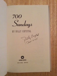 SIGNED & DATED by Billy Crystal - 700 Sundays HC Book 1st/1st + Pic - Picture 1 of 11