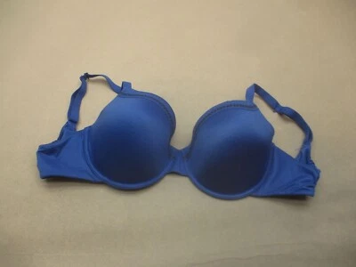 Sujetador Demi 36DDD Wacoal para mujer forrado azul con aros cobertura completa cierre trasero 5C Foto 1 de 4