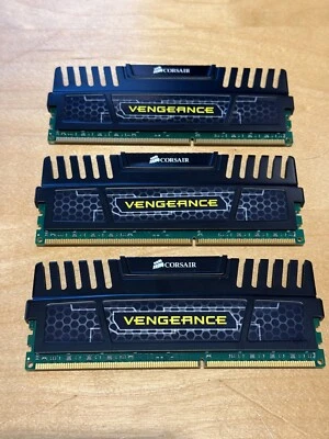 Corsair Vengeance® — 12GB Triple Channel DDR3 Memory Kit - CMZ12GX3M3A1600C9 - Image 1 of 4