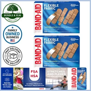 Bende adesive in tessuto flessibile confezione doppia 200 pezzi pronto soccorso ferite - Foto 1 di 11