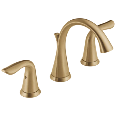 Delta Lahara Widespread Bathroom Faucet Champagne Bronze-Certified Refurbished - Image 1 of 4