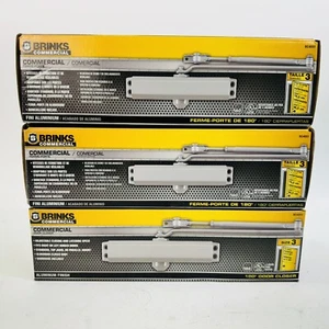 3 Pack - Brinks Aluminum Finish Hydraulic Commercial Door Closer BC4051 - Picture 1 of 7