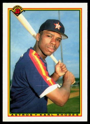 Karl Rhodes 1990 Bowman #79 Tiffany RC - Image 1 of 2