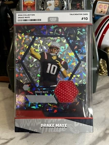 2024 Tru Creator Drake Maye 5x7” Jumbo Relic Jersey Patch Rookie Card🏈🗽 - Picture 1 of 13
